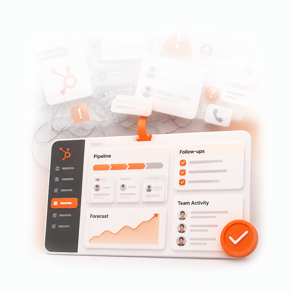 hubspot crm structure support growth4